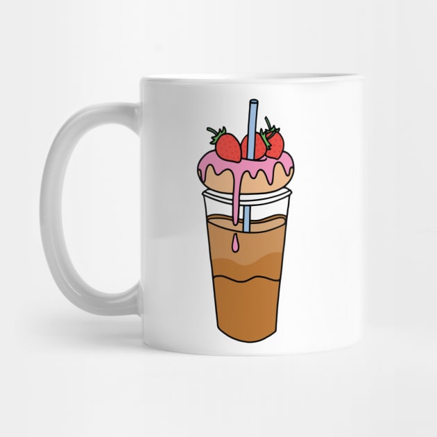 Donut and Coffee Cup by murialbezanson